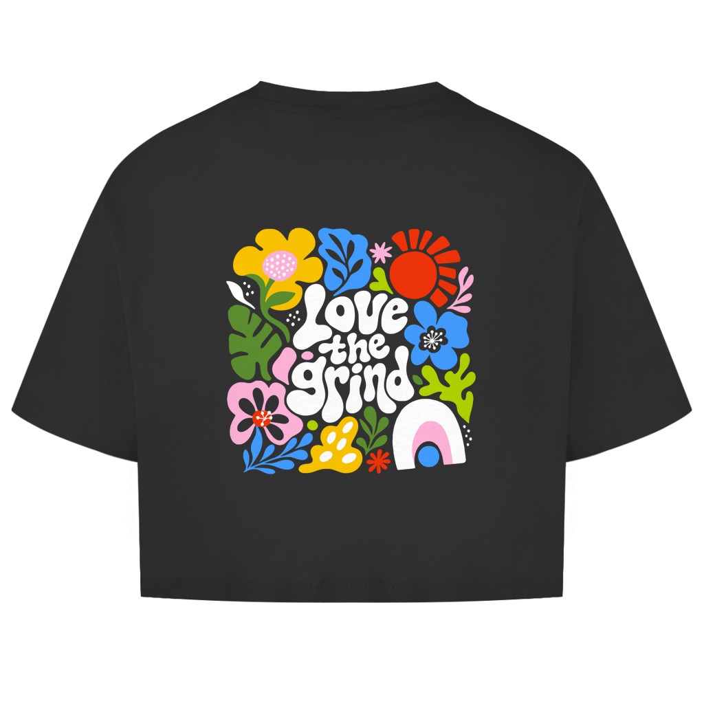Love the Grind Women's Oversized Cropped T-Shirt