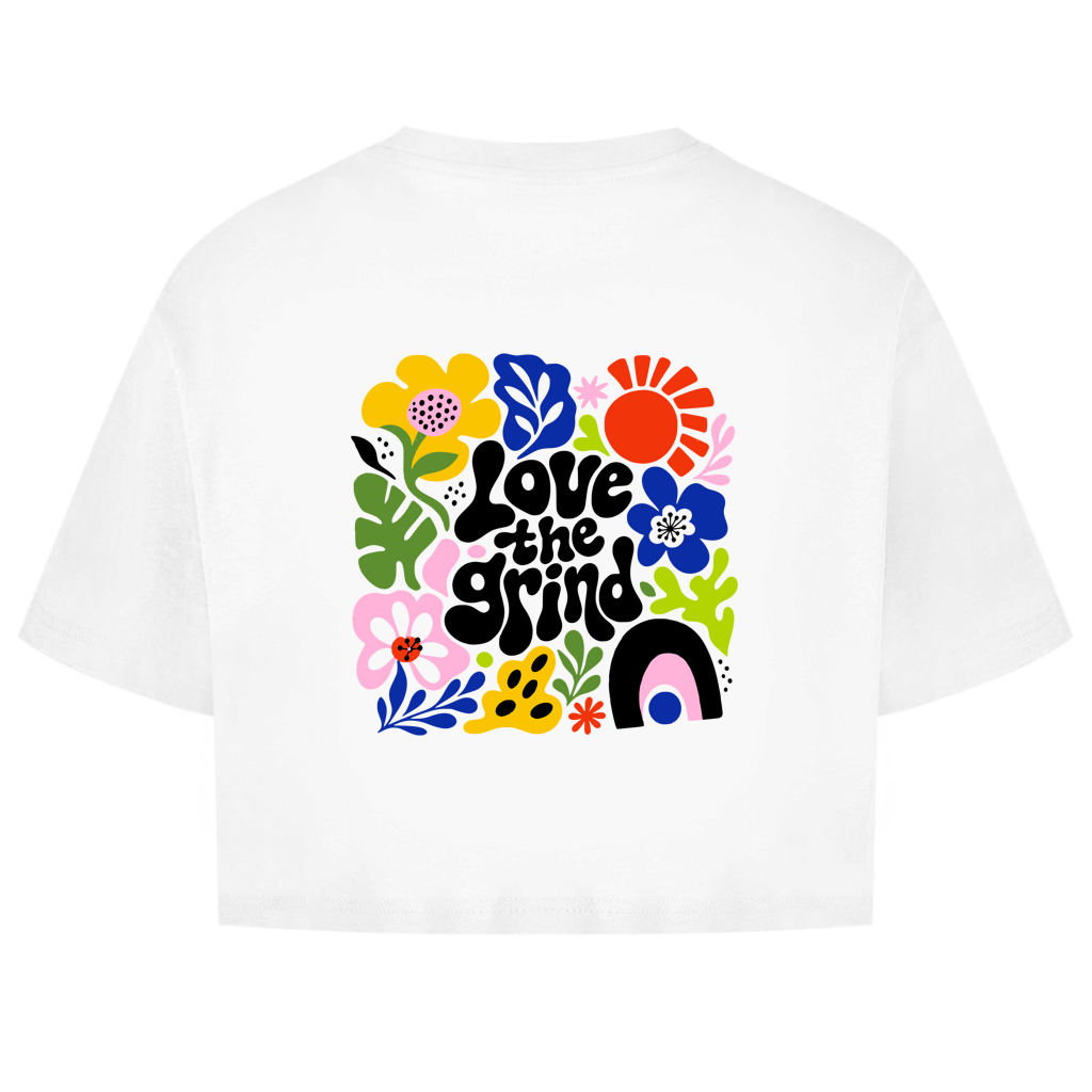 Love the Grind Women's Oversized Cropped T-Shirt